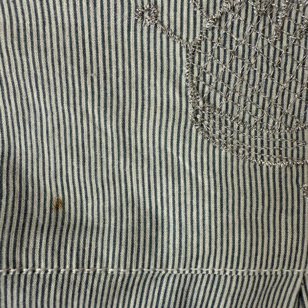 Desigual "We & You" button-down blouse  artsy long-sleeve top Size M - Picture 13 of 14